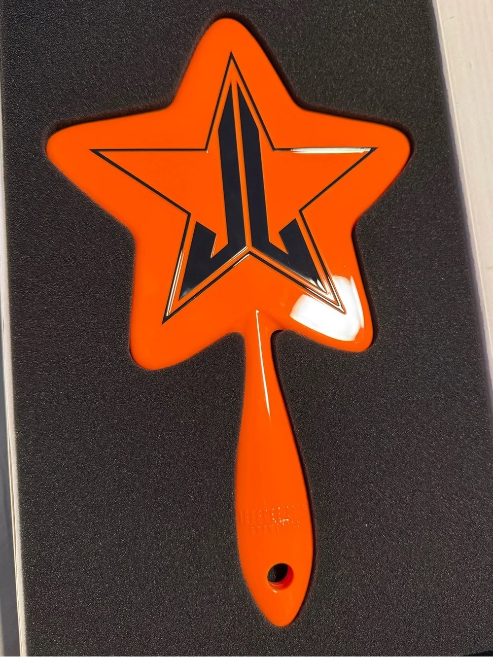 Jeffree Star 2020 Halloween Mystery box hand mirror, orange and black